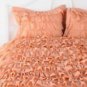 800 TC EGYPTIAN COTTON RUFFLE DUVET Queen SIZE  Peach