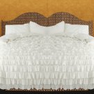 800 TC EGYPTIAN COTTON RUFFLE DUVET Queen SIZE  White