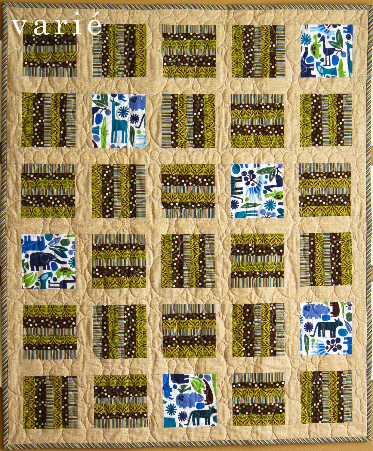 Urban Jungle Baby Quilt PDF Pattern