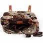 Canvas Bear Print Messenger Bag