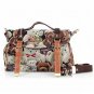 Canvas Bear Print Messenger Bag