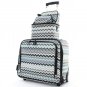 Faux Leather Carry On & Checked Luggage Set