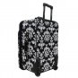 Damask Broque Patterned Rolling Luggage, Tote & Cosmetic Bag