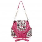 Hardcore Heavy Metal Chain Strap Bag Pink