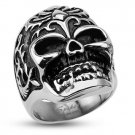 DECORATIVE POWER ANIMAL SKULL RING SIZE 12