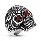 Royal Tribe Skull Red CZ Eyed SIZE 13