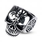 Spider Web Skull Cast Ring SIZE 12