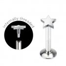 3MM STAR FLAT TOP  LABRET/MONROE 5/16"