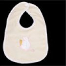 Infant Lunch Bib Saliva Towel Light Orange White, Cartoon Rabbit Print