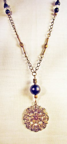N8 - black beaded necklace