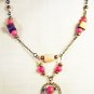 N16 - pink beaded necklace