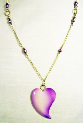 N20 - purple beaded necklace