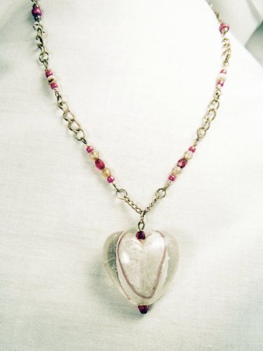 N27 - pink beaded necklace