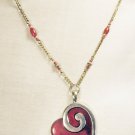 N30 - red beaded necklace