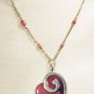 N30 - red beaded necklace