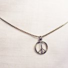 N34 - peace sign necklace