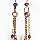 E3 - brown beaded earrings