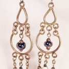 E6 - gray beaded earrings