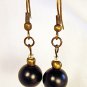 E8 - black beaded earrings