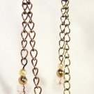 E21 - pink beaded earrings