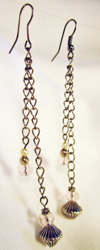 E21 - pink beaded earrings