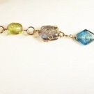 B1 - green & blue beaded bracelet