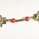 B2 - red beaded bracelet