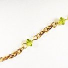 B3 - green beaded bracelet