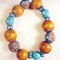 B10 - turquoise beaded bracelet