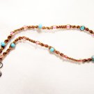 AB6 - pink & blue knotted bracelet