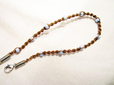 AB7 - light blue knotted bracelet