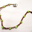 AB11 - green knotted bracelet