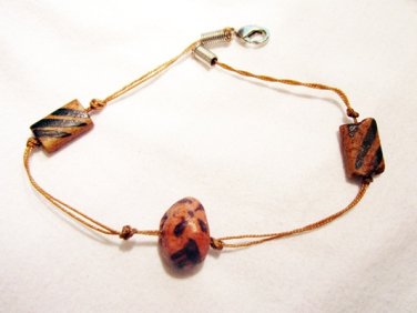 AB22 - brown ankle bracelet