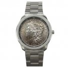 1921 S Morgan Unisex Silver Metal Watch