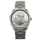 2011 American Silver Eagle Unisex Silver Metal Watch