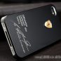 Apple Iphone 5 Limited Edition Ferrari Case Cover PC Aluminum with Logo BLACK