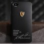 Apple Iphone 5 Limited Edition Ferrari Case Cover PC Aluminum with Logo BLACK