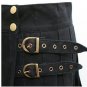 Ladies Black Utility Scottish Kilt Skirt Custom Made