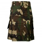 Military Camouflage Active Men Modern Kilt Custom Made
