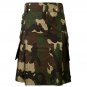 Military Camouflage Active Men Modern Kilt Custom Made