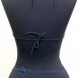 BURBERRY womens 2 pc bikini bathing swim suit BLACK Check L