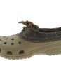 CROCS Khaki Chocolate BROWN Islander Leather shoes M mens 4 W womens 6