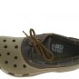CROCS Khaki Chocolate BROWN Islander Leather shoes M mens 4 W womens 6