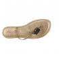 NEW KENNETH COLE Gold Roman Thong Wood Accent LEATHER Sandals 7.5