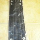 black  leather wristband.