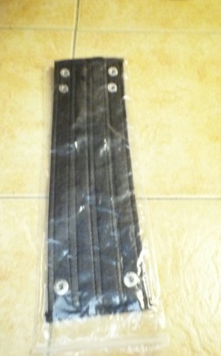 black  leather wristband.