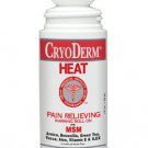 CryoDerm Heat Pain Relieving Warming Liquid ROLL-ON - 3 fl oz