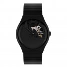 Swatch Women's SUOZ137B Plastic Black Dial Watch