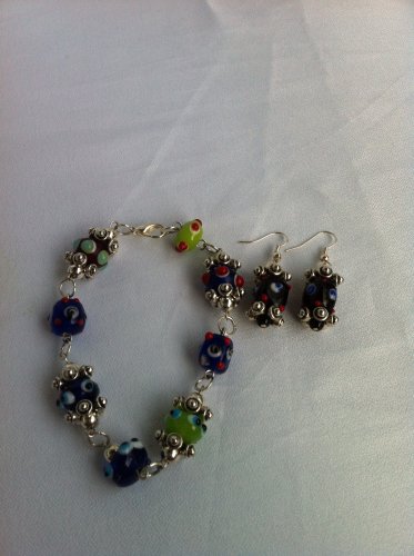 Happy day earrings /bracelet sets