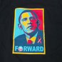 President Barack Obama Black Short sleeve T shirt 2013 Campaign FORWARD Tee M-2X